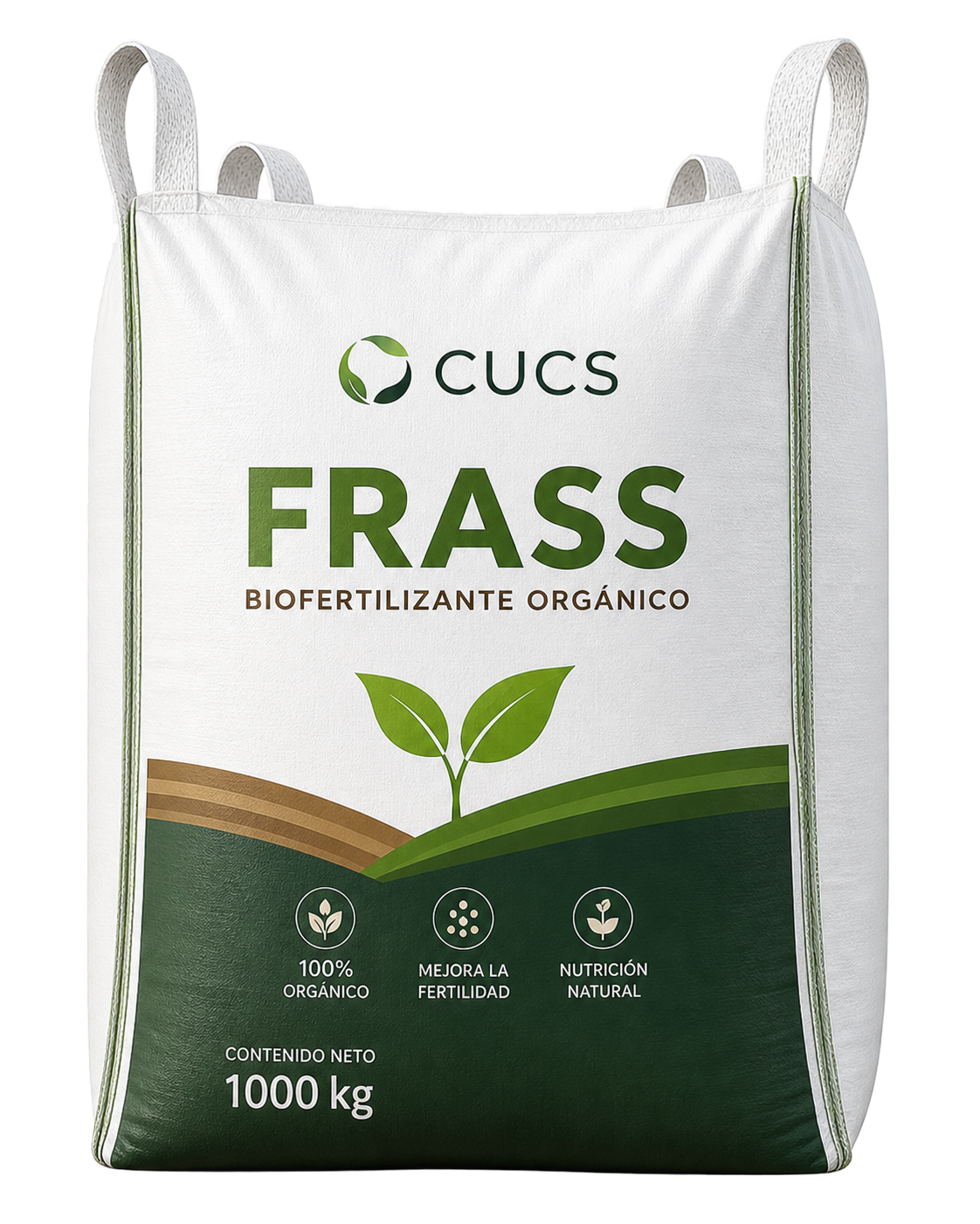Frass biofertilizante orgánico — bigbag 1000kg + saco 25kg CUCS